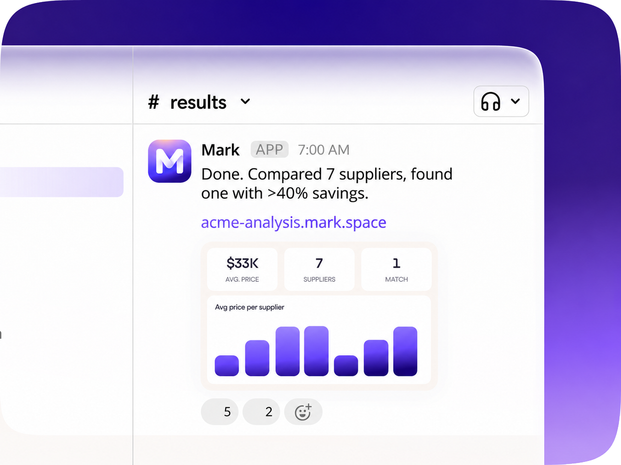 Mark posts a supplier analysis back in the channel